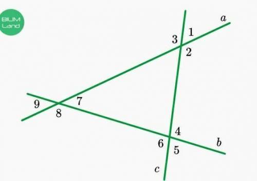 Если прямая b является секущей , найди на рисунке соответственные углы