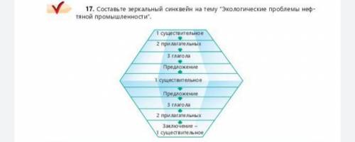 Составьте зеркальный синквейн на тему «Экологические проблемы нефтяной промышленности