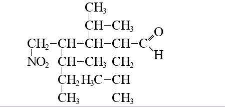 Написать структурную формулу 2-изобутил-3-изопропил-4-вторбутил-5-нитропентаналь