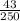 \frac{43}{250}