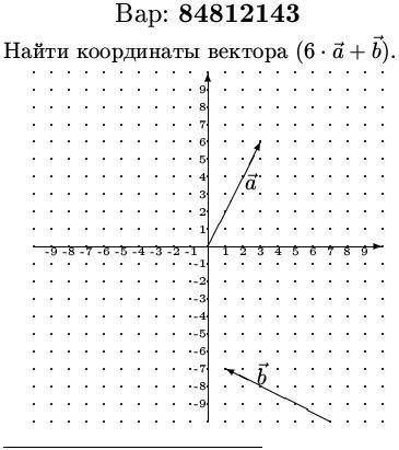 Найти координаты вектораПрикрепите полное решение с нарисованным графиком