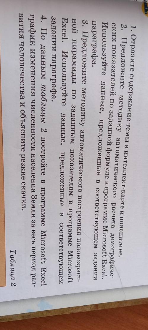 ГЕОГРАФИЯ 1. Отразите содержание темы в интеллект-карте и поясните ее. 2. Предложите методику автома