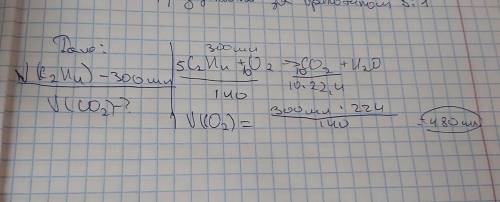Обчисліть об'єм вуглекислого газу, який утвориться в реакціїокиснення етилену об'ємом300 мл. Запишіт