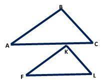 Решите задачу. Запишите подробное решение и ответ. На рисунке представлены два подобных треугольника