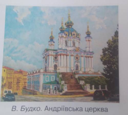 Складіть за поданим початком усний твір-опис Андріївської церкви за картиною В. Буд- 3. ка в публіци