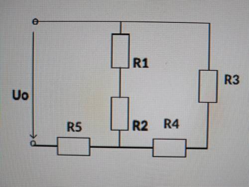 : определите эквивалентное сопротивление r1 = 10, r2= 6, r3 = 7, r4 = 8, r5=4