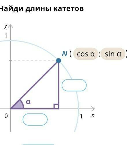 Найдите длинны катетов