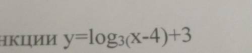 Построить график функции y=log3(x-4)+3