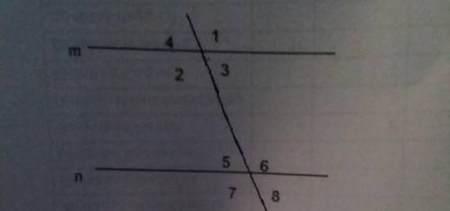 Прямая m и n параллельные. Найдите угол 7, если угол 3=54°