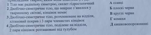 установіть відповідність між цифровими позначеннями характеристик тварин та прикладами тварин, яким 