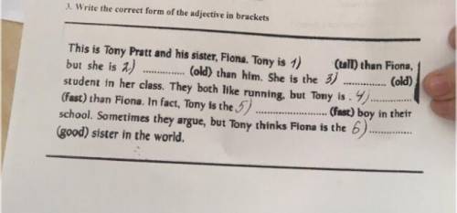 Write the correct form of the adjective in brackets  !!