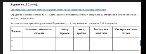   Задание 6 ( ). Определение валентности, степени окисления, заряда иона по формуле химического соед