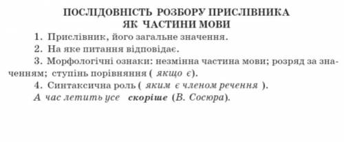 У зошиті письмово розібрати прислівники-дорожче,легше, вище,життєрадісно,делікатно НА ФОТО ПОКАЗАННО