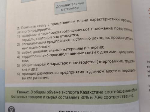 2. Поясните схему с применением плана характеристики промы- ленного предприятия: 1) название и эконо