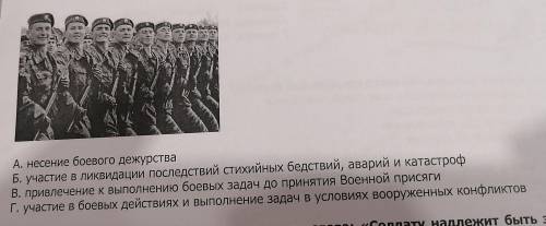 6. Воинская обязанность состоит из нескольких составляющих. Что не должны делать военнообязанные гра