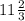 11\frac{2}{3}