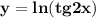 \bf y=ln(tg2x)