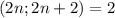 (2n;2n+2)=2